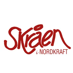 Logo med rød skrift for Skråen i Nordkraft i Aalborg